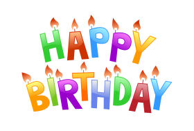 Happy Birthday text PNG Free Download