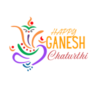 Happy Ganesh chaturthi text png download