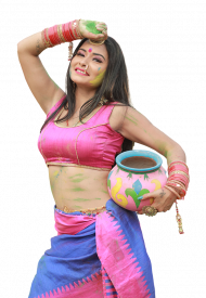 Happy Holi Editing Girl Png Images Download
