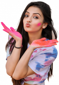Happy Holi Editing Girl Png Images Download HD
