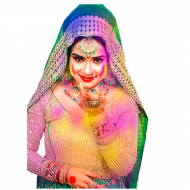 Happy Holi Girl PNG Transparent Images New