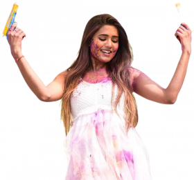 Happy Holi Hot Girl PNG Images Transparent