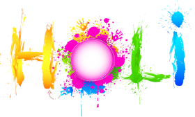Happy Holi Text PNG Download Full HD