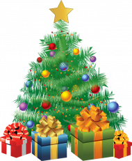 Happy Merry Christmas Tree PNG Images