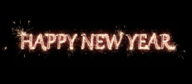Happy New Year Text PNG Download Full HD Free