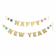 Happy New Year Text PNG Images HD