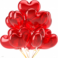 Heart Shaped Balloon PNG Clipart