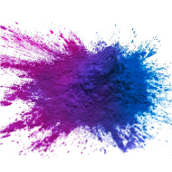 Holi Blue Gulal Rang PNG Colorful