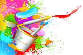 Holi Color Rang Balti HD PNG