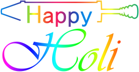 Holi Text PNG festival Download