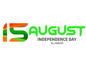 Independence Day Text PNG Pic Download