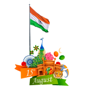 Indian Flag With Lal Kila Png Images Free Transparent background hd
