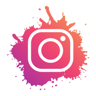 Instagram Logo Modern paint Splash Social Media PNG