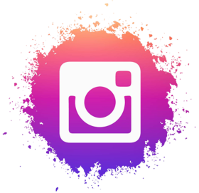 Instagram Logo PNG Brush Splash HD
