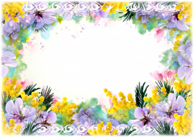 Love Rose Flower HD Frame PNG Download