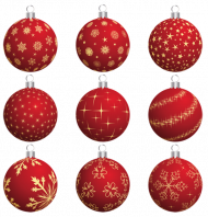 Merry Christmas Baubles PNG Images Download