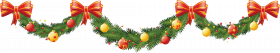 Merry Christmas Garland PNG Download Free HD