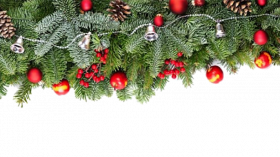 Merry Christmas Garland PNG Download Free HD