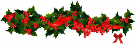Merry Christmas Garland PNG Free Download HD
