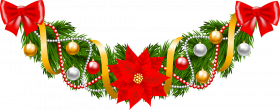 Merry Christmas Garland PNG Images Download HD