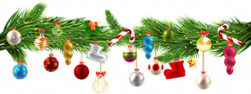 Merry Christmas Garland PNG Images Download HD