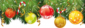 Merry Christmas Garland PNG Images Download HD