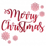 Merry Christmas Text Design PNG Clipart