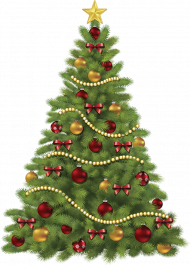 Merry Christmas Tree PNG Transparent Background