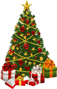Merry Christmas Tree PNG Transparent Background