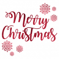 Merry Christmas Word PNG Download Free