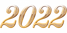 New Year 2022 Text PNG Full HD Transparent Background