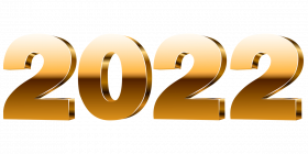 New Year 2022 Text PNG HD Transparent Background