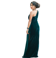 Nisha Guragain PNG Transparent in Black Dress