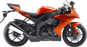 Orange Motorcycle Bike PNG HD Quality