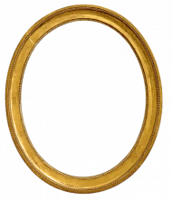 Oval frame Png Golden Full HD Download