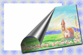 Painting children frame page curel Full HD