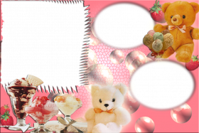 Photo frame wtih teddy Full HD Free