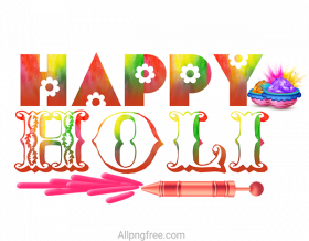 Picsart Holi Text PNG Transparent Image Download HD