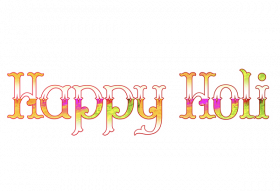 Picsart Holi Text PNG Transparent Image Download New