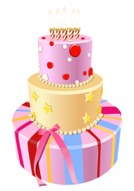 Pink Happy Birthday Cake Clipart Full Hd