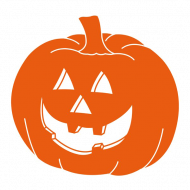 Pumpkin Halloween Face PNG Transparent