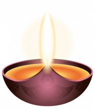 Purple Diwali Diya PNG Image HD