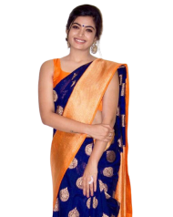 Rashmika Mandanna PNG in Saree