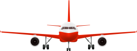 Red Aircraft PNG Free Download