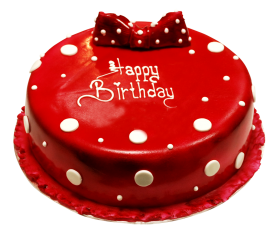 Red Birthday cake Png Image HD