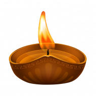 Red Diwali Dia PNG Transparent Image HD