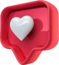 Red Instagram Like Icon PNG HD