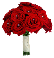 Red Rose Bouquet Flower PNG Love