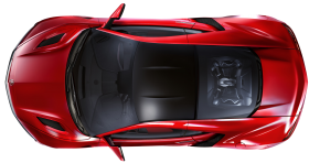 Red Top view Car PNG Transparent HD