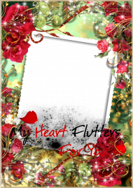 Rose Flower Frame PNG Free Transprant